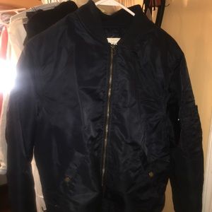 H&M Navy bomber jacket size M